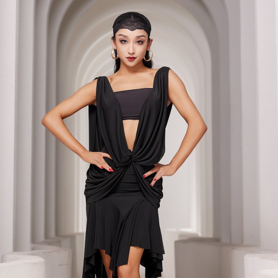 Y642Women's Latin Dance Dress